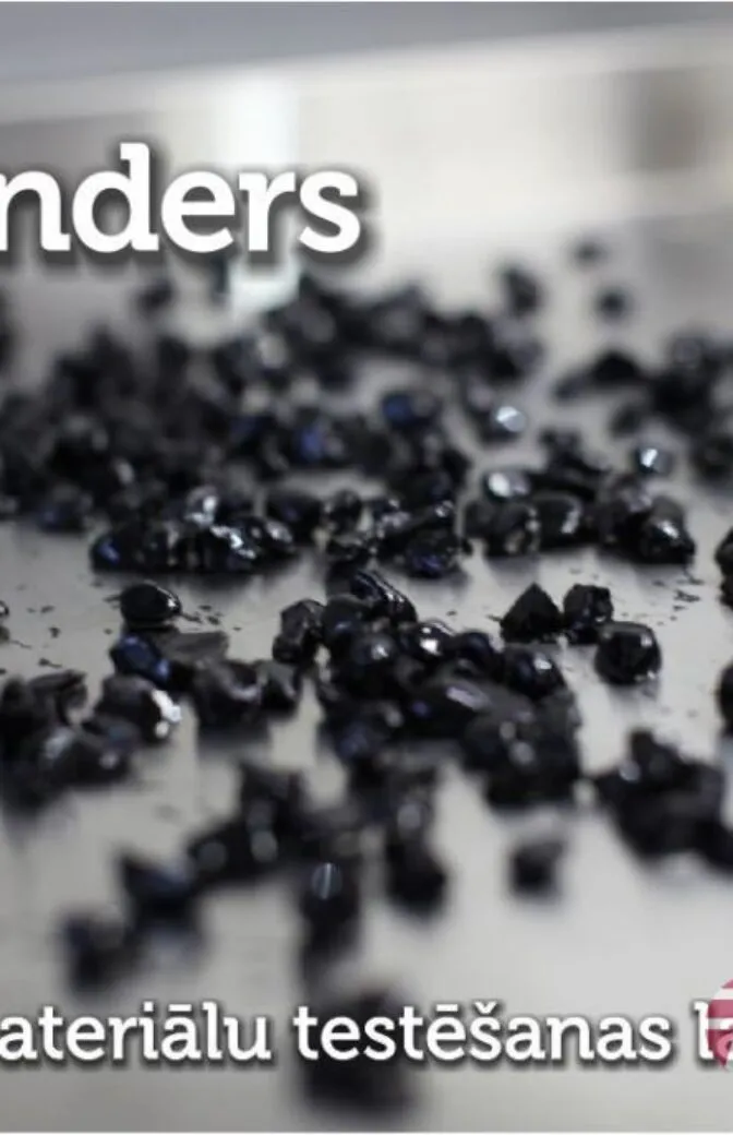 Infografikā apkopoti dati par “Binders” ceļu būvmateriālu testēšanas laboratoriju