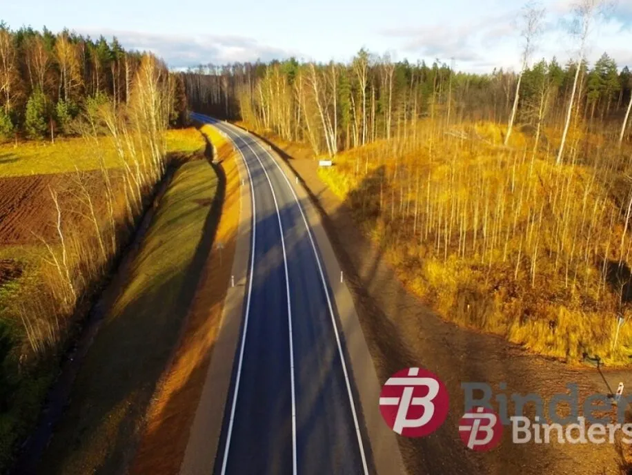 A/c A3 posms no tilta pār Braslu līdz Straupei pēc ceļa seguma pārbūves