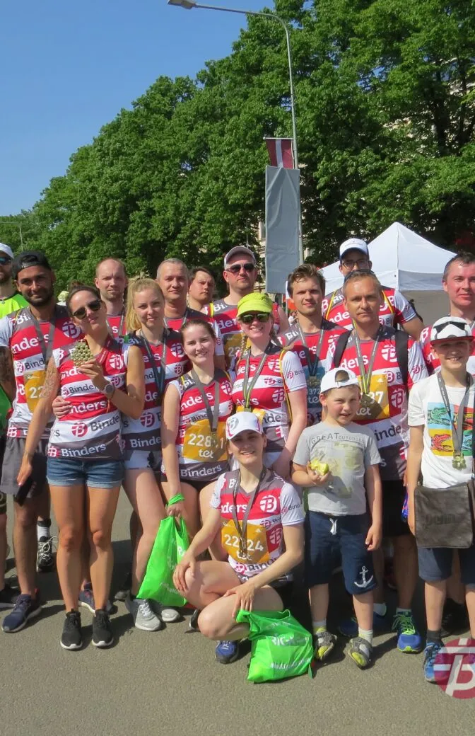 “Binders” komanda – Tet Rīgas maratonā