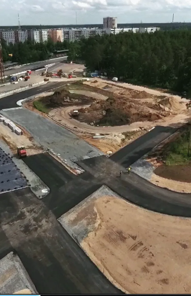 Topošā rallijkrosa trase Biķerniekos – aerovideo