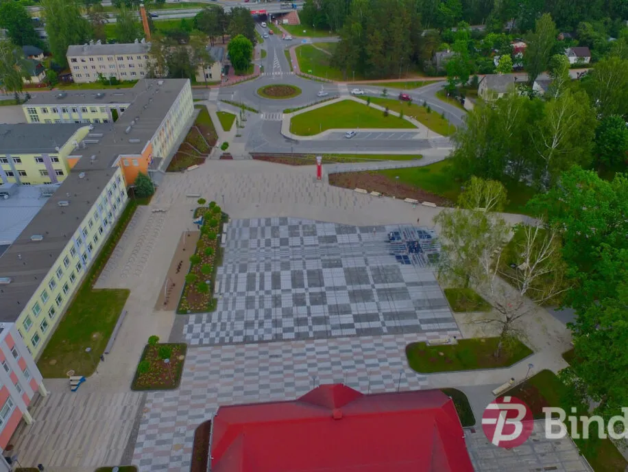 Centra laukuma būvniecība Ikšķilē