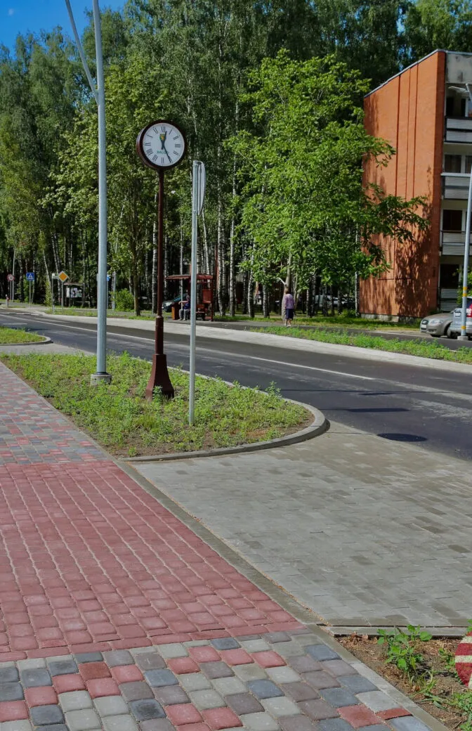 Ķekavas novada Baložos pabeigta Uzvaras prospekta posma rekonstrukcija
