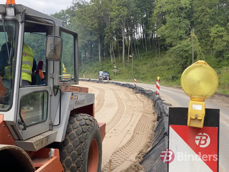 Būvdarbi Turaidā uz autoceļa P8 Inciems-Sigulda-Ķegums