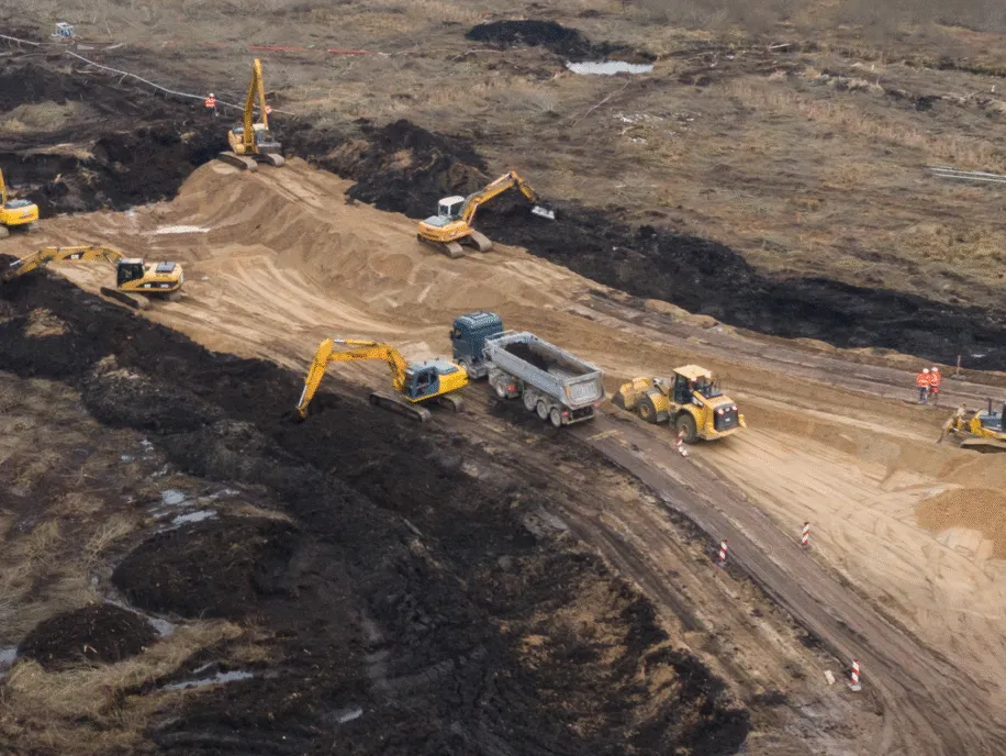 Teritorijas sagatavošana būvniecībai Berģos, 2020. VIDEO
