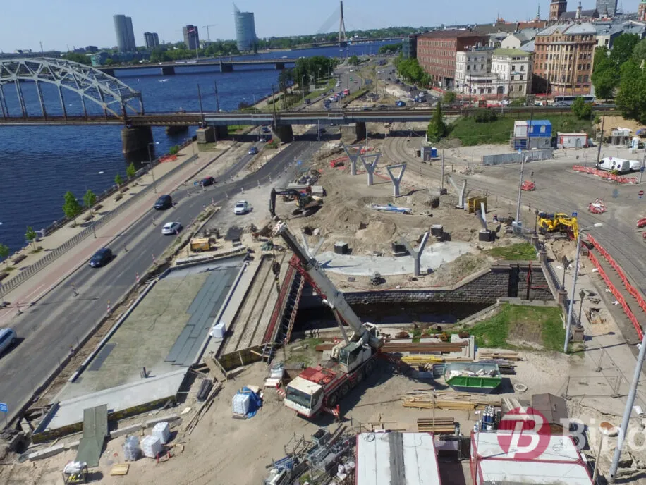 Būvdarbi Rīgas centrā, 05 2023. FOTO