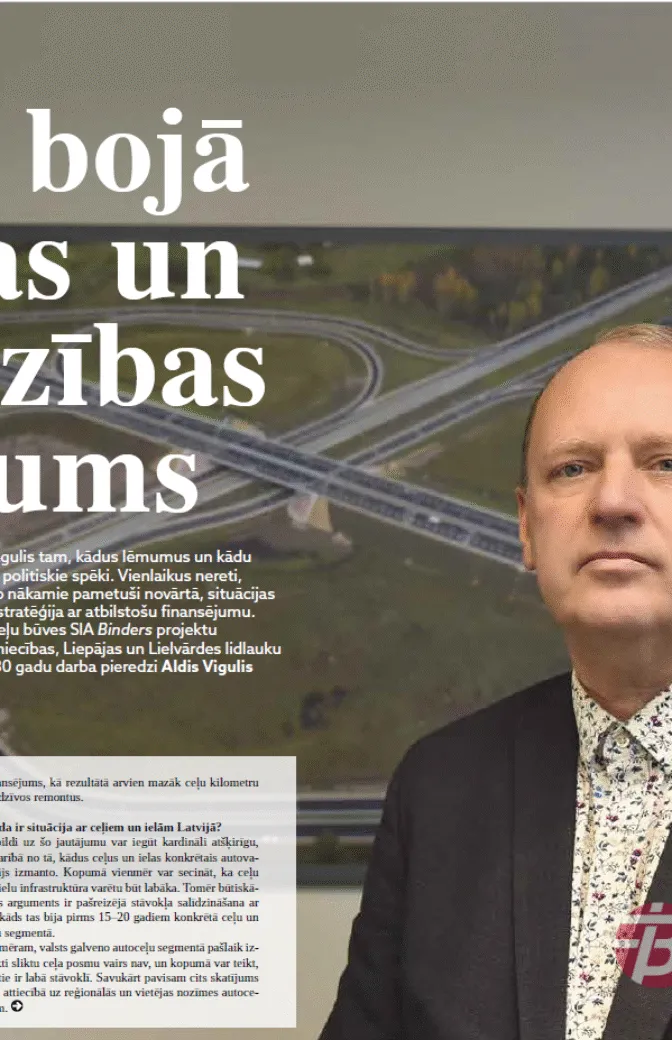 SIA “Binders” būvniecības projektu vadītāja Alda Viguļa intervija laikrakstam “Dienas Bizness”