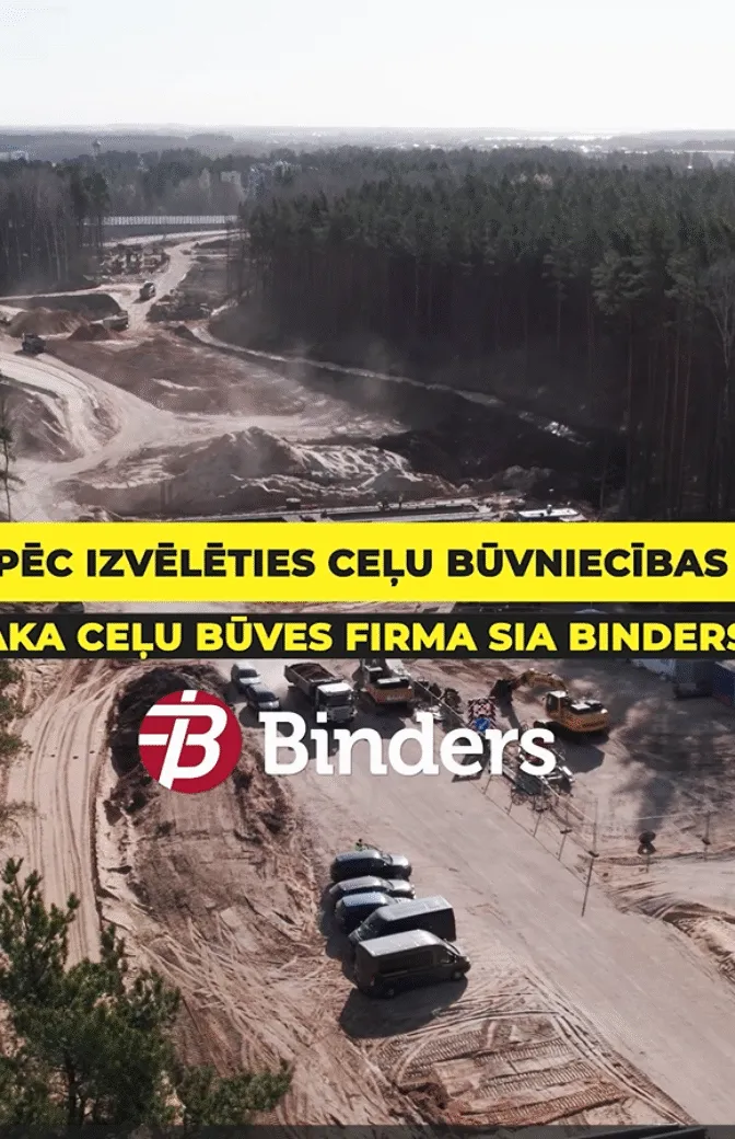 SIA “Binders” iesaka jauniešiem apgūt ceļu būvniecības specialitātes