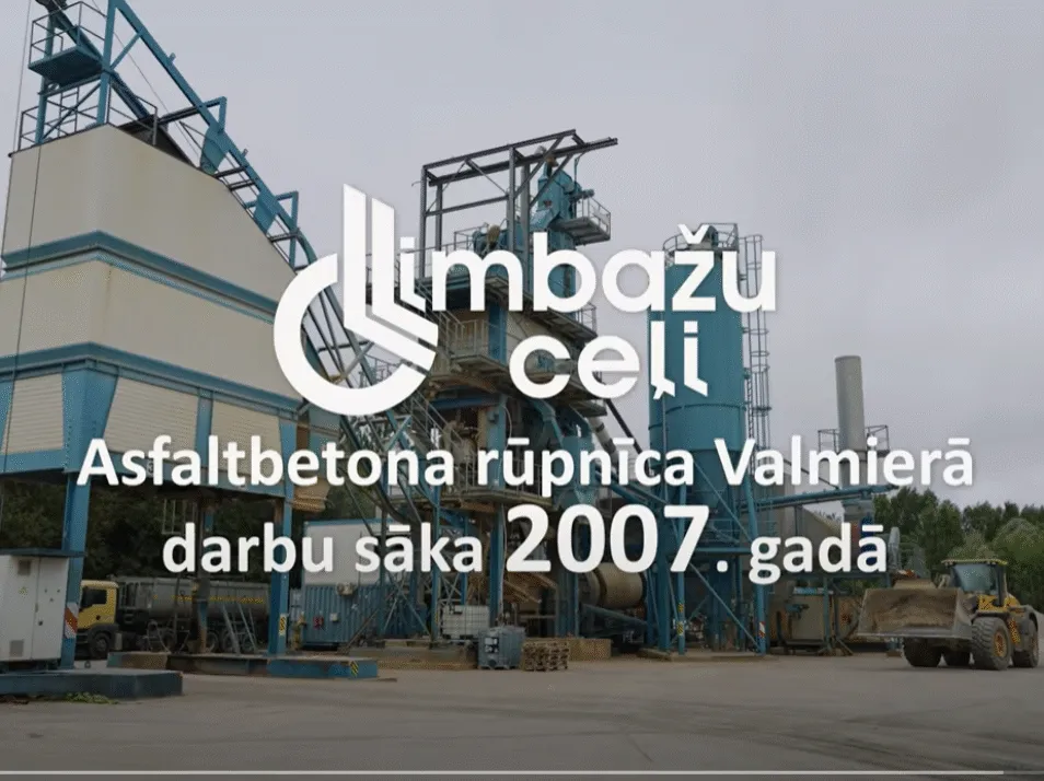 SIA “Limbažu ceļi” asfaltbetona ražotnē Valmierā saražota produkcijas miljonā tonna