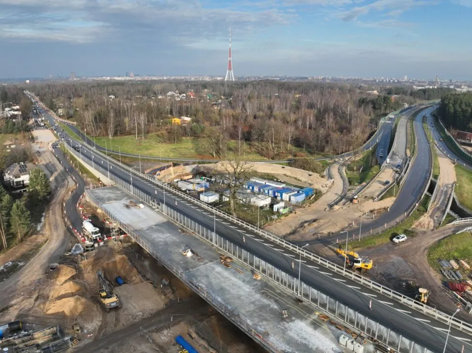 Dienvidu tilta ceturtās kārtas būvdarbu progress 12 2024-12 2025