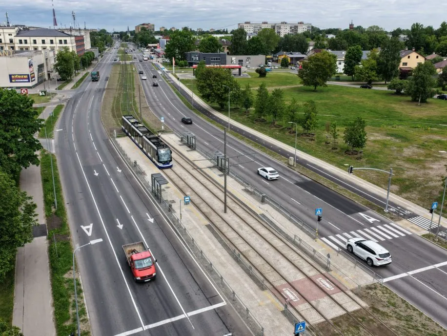 Tramvaja līnijas pagarinājuma un mobilitātes punkta būvniecība